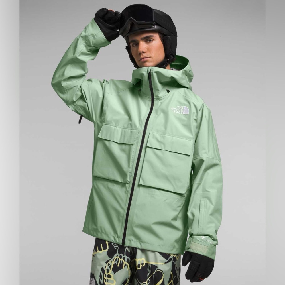 North Face Men’s Sidecut GTX Jacket Misty Sage LARGE NWT